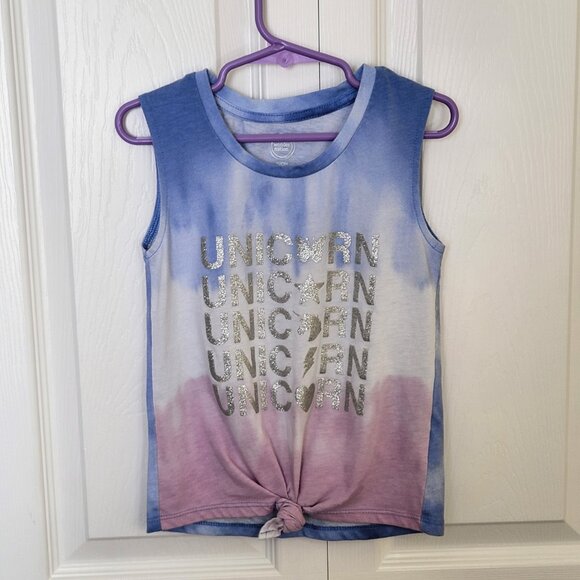 Wonder Nation Tie Dye Unicorn Tank Top Heart Butterfly Star Multicolor S - Picture 11 of 12